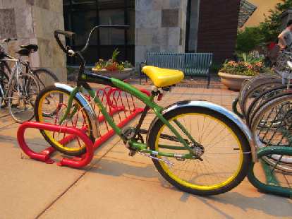 An officially licensed John Deere bicycle (sold at Full Cycles) in Fort Collins.