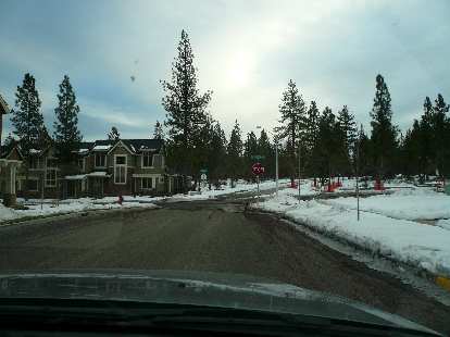 Much more snow up here than near Redmond or Terrebonne, but not too much.