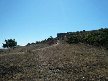 This is the former Nike Missile Site, our turnaround point.  It is at the end of 4-mile long Nimitz Way.