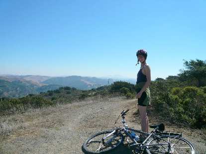 Sarah admiring the views to the east. It was a very pleasant ride on a beautiful day with great company.