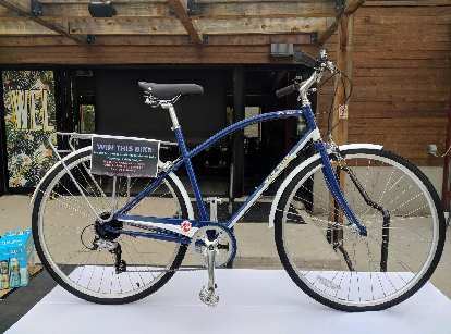 A New Belgium Fat Tire cruiser bike was to be raffled off at Bike to Work Day.