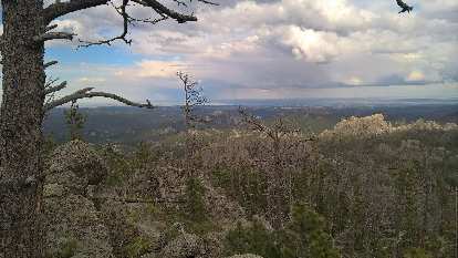 The view from the north end of Trail 9 in the Black Elk Wilderness National Forest.