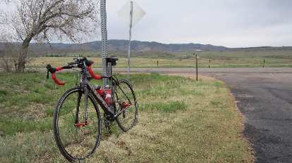 Mile 155: taking a break on Douglas County Rd. 105. Mile 155: taking a break on Douglas County Rd. 105.