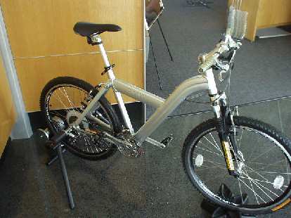 This vehicle even uses less gasoline because it is a BMW mountain bike. Alas, no factory tours were given since the factory was c This vehicle even uses less gasoline because it is a BMW mountain bike. Alas, no factory tours were given since the factory was c
