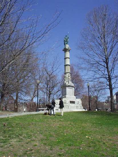 In Boston Common--founded in 1634 and the nation's oldest park--is the Robert Gould Shaw and 54th Regiment Memorial, a commemoration of Boston's Civil Unit of Free Blacks. In Boston Common--founded in 1634 and the nation's oldest park--is the Robert Gould Shaw and 54th Regiment Memorial, a commemoration of Boston's Civil Unit of Free Blacks.