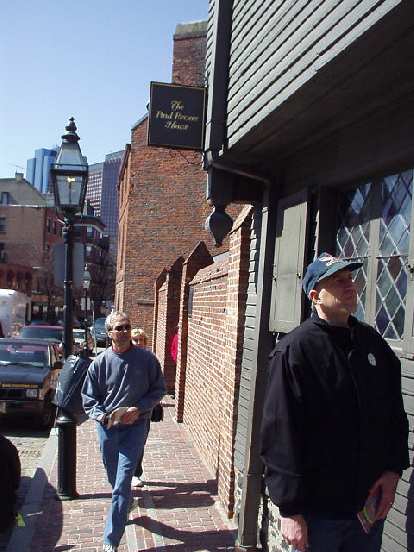 Russ in front of the Paul Revere House. Russ in front of the Paul Revere House.