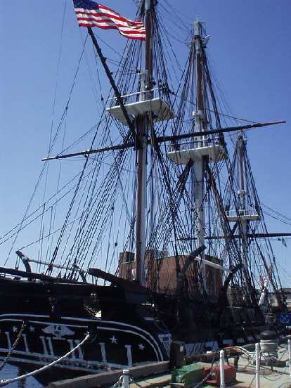 We waited for about an hour to be able to get a free tour of the USS Constitution, America's first and the world's oldest warship. It is 42-0 in battle and even has some castings from Paul Revere's foundry company. We waited for about an hour to be able to get a free tour of the USS Constitution, America's first and the world's oldest warship. It is 42-0 in battle and even has some castings from Paul Revere's foundry company.
