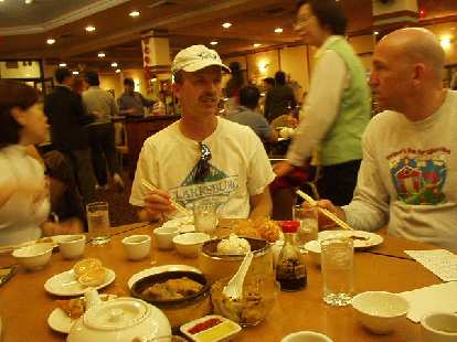 We had dim sum in China Pearl.  You can see Gail, Steve, and Russ in this photo.