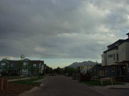On the northern border of Boulder are new townhomes.