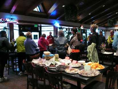 The spread of food, courtesy of the Fort Collins Running Club.