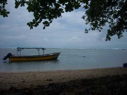 A boat dubbed Terremoto at Punta Cahuita. A boat dubbed Terremoto at Punta Cahuita.