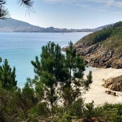 A beach a few miles from the official end of the Camino de Fisterra. (13 Oct 2017) A beach a few miles from the official end of the Camino de Fisterra.