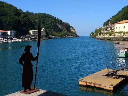 On Day 1, I had to take a ferry from Pasai Donibane to Pasaia to cross this narrow bay.