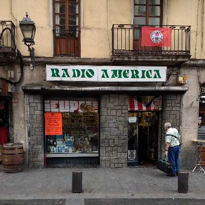 On Day 4 in Bilbao, I stopped by this Radio America store to purchase a European power adapter (since I lost mine) for 2 euro. (26 Sep 2017) On Day 4 in Bilbao, I stopped by this Radio America store to purchase a European power adapter (since I lost mine) for 2 euro.