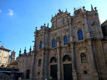 After 20.4 days of walking: made it to the Cathedral of Santiago de Compostela!