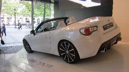 The Toyota GT86 open concept.