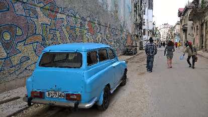 A powder blue Skoda Octavia Combi, later version, in Havana, Cuba. It was manufactured from 1967 to 1971. (08 Jan 2017) A powder blue Skoda Octavia Combi, later version, in Havana, Cuba. It was manufactured from 1967 to 1971.