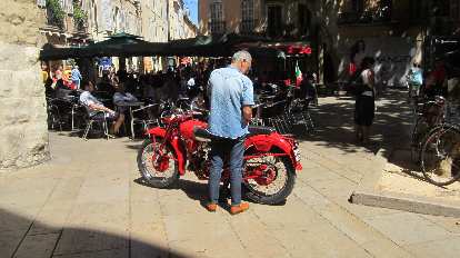 Moto Guzzi in Aix-en-Provence.