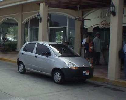 Chevy Spark. I believe it is based off of the Daewoo Matiz. (10 Mar 2007) Chevy Spark. I believe it is based off of the Daewoo Matiz.
