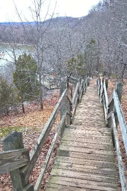 There were lots of stairs to descend at Castlewood State Park to get down to the Meramec River. stairs, Castlewood State Park