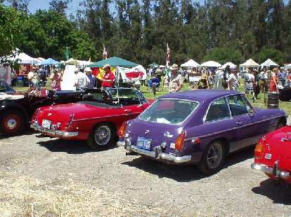 Back to the cars. There were mostly MGBs, including Dan Shockey's violet MGB/GT. Back to the cars. There were mostly MGBs, including Dan Shockey's violet MGB/GT.