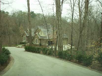 Two miles north of downtown were large classic homes in the woods.