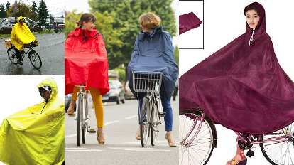 Cycling capes---perhaps useful when rain never ends?