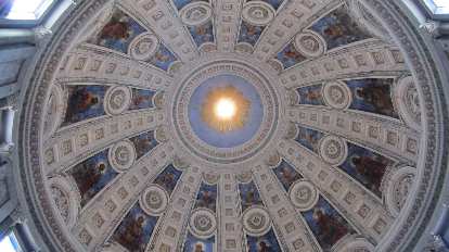 Ceiling of a cathedral.