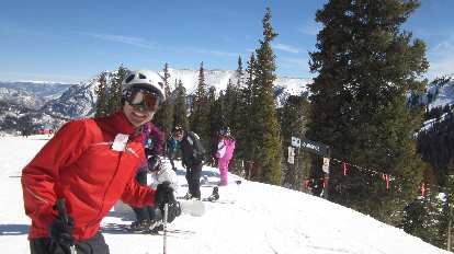 Felix Wong on skis. Felix Wong on skis.