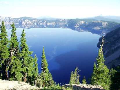 Crater Lake in almost all of its entirety.