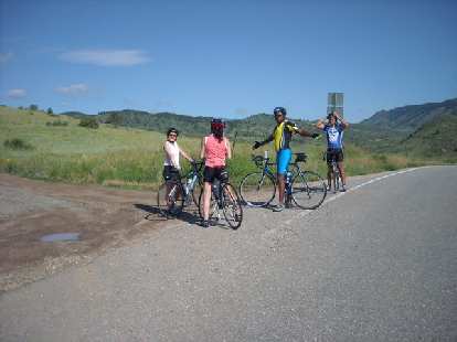 From Raquel's Courage Classic "Spokeback Mountain" team: Kristen, Cecilia, Greg, and Jason. From Raquel's Courage Classic "Spokeback Mountain" team: Kristen, Cecilia, Greg, and Jason.
