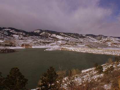 The north end of the Horsetooth Reservoir.