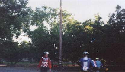 Daniel Lieb at the first rest stop of the 1999 Davis Double Century.