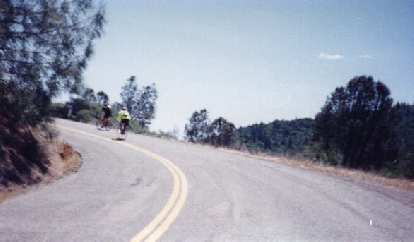 The climb up Big Canyon was the steepest hill of the 1999 Davis Double Century.