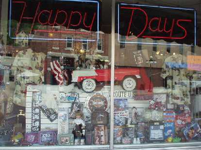 At least there was this "Happy Days" store. At least there was this "Happy Days" store.