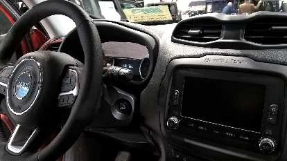 Interior of a 2016 Jeep Renegade. Interior of a 2016 Jeep Renegade.