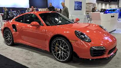 Orange 2016 Porsche 911 Turbo. Orange 2016 Porsche 911 Turbo.