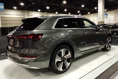 A grey 2019 Audi e-tron.