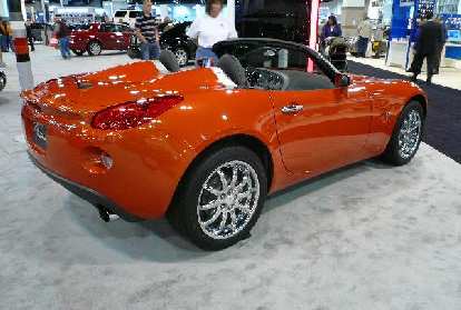 Side view of the Pontiac Solstice. Once again, the Solstice was my favorite car of the show. Photo: Side view of the Pontiac Solstice. Once again, the Solstice was my favorite car of the show.