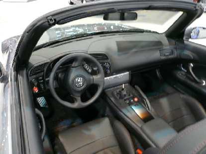 My nomination for worst (ugliest and dated) interior of all cars at the show: the Honda S2000's. Interiors have really come a long ways since the S2000 first came out. Photo: My nomination for worst (ugliest and dated) interior of all cars at the show: the Honda S2000's. Interiors have really come a long ways since the S2000 first came out.