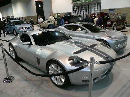 Pair of sporty Ford concept cars: the Shelby GR-1 and Reflex.