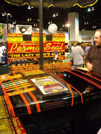 A demo of Perma-Seal, "The Lazy Man's Wax." I actually bought some. A demo of Perma-Seal, "The Lazy Man's Wax." I actually bought some.
