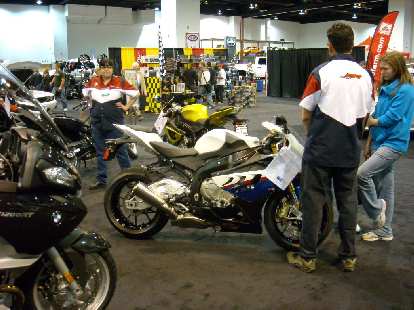 A BMW S1000 motorcycle. A BMW S1000 motorcycle.