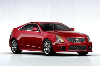 A Cadillac CTS-V coupe with 556 horsepower like the one we test drove at the Denver International Auto Show.