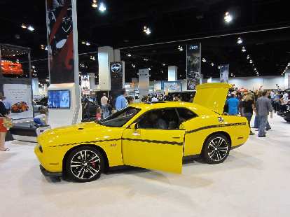 A Dodge Challenger Yellow Jacket.