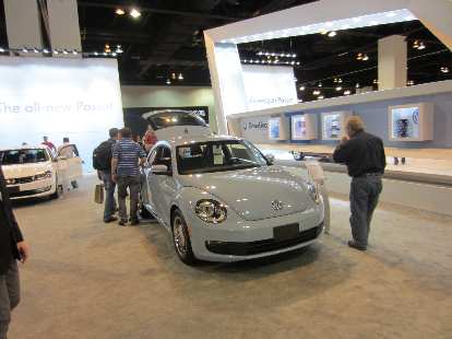 The 2012 Volkswagen Beetle looks a lot more masculine than the New Beetle it replaces.  I like it.