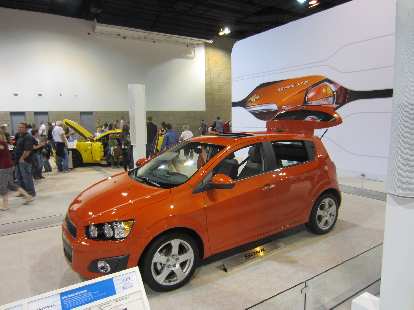 The Chevy Sonic can get 40 MPG on the highway. The Chevy Sonic can get 40 MPG on the highway.