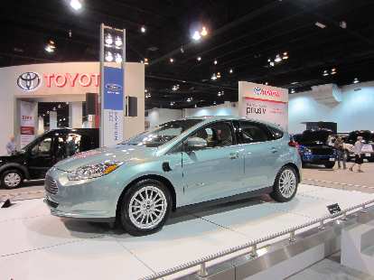 The Ford Focus BEV concept car.  The actual electric car that will be hitting the market later this year is rated 105 MPG-equivalent by the EPA.