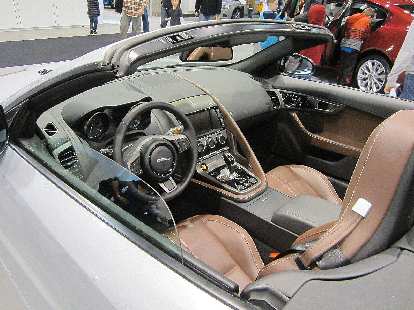 The cockpit of the F-Type.