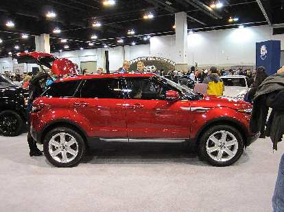 Land Rover Evoque 5-door. I like it, but like style of the 3-door one (not at the show) even more. Land Rover Evoque 5-door. I like it, but like style of the 3-door one (not at the show) even more.